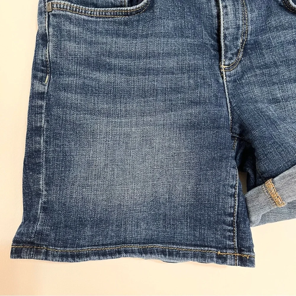 Pilcro Script High-Rise Shorts Dark Denim 27 - Picture 5 of 13